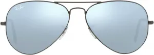 Солнцезащитные очки Ray-Ban RB3025 Classic Mirrored Aviator, Matte Gunmetal/Light Green Mirrored Silver