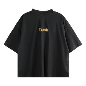 Футболка Vetements Trash Embroidered Regular T-Shirt, Black