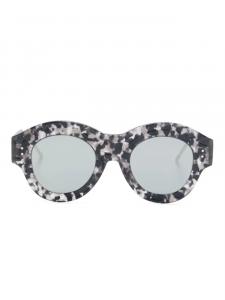 Thom Browne Eyewear солнцезащитные очки в круглой оправе, серый