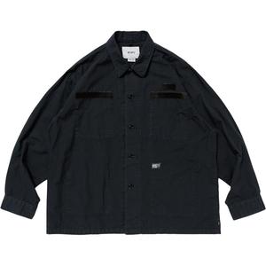 Хлопковая рубашка WTAPS, черный