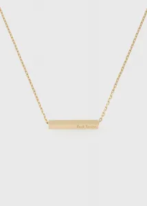 Женское колье "Трубка с логотипом"