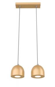 Подвесной светильник Lumicom Campanella Linear X2, 27x27x12 см, золотой