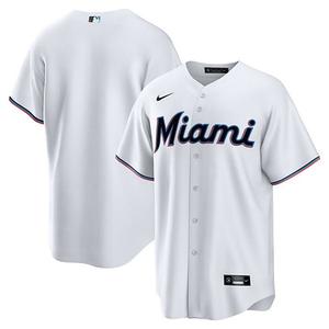 Мужская белая реплика джерси Miami Marlins Home Big & Tall Nike