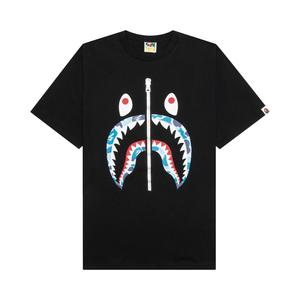 Футболка BAPE ABC Camo Shark, Черный/Синий