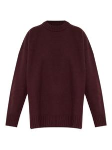 Свитер с круглым вырезом Jil Sander, красный