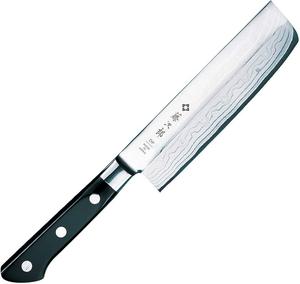 Tojiro Messer, японский нож Nakiri для овощей, 37 слоев дамаска, клинок 16,5 см, стальная гарда, 506