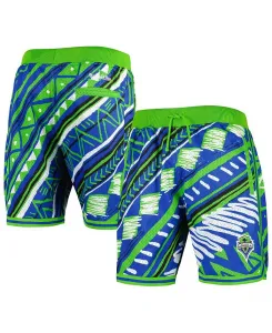 Мужские синие шорты Seattle Sounders FC Tribal Fashion Mitchell & Ness