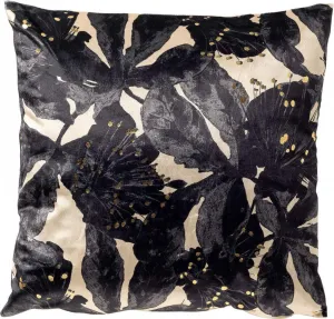 Декоративная подушка Mosi 45x45 см бежевая с цветочным узором Dutch Decor