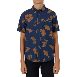 Рубашка с коротким рукавом Salty Crew Seaside Woven, синий