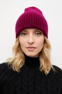 Шерстяная шапка Answear.LAB, фиолетовый