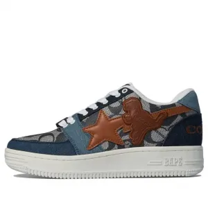 Кроссовки A Bathing Ape x Coach Bape sta M2 Low 'Denim', синий