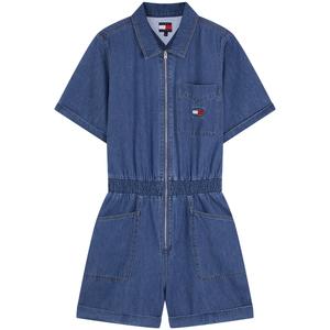 Застегивающийся на молнию джинсовый комбинезон Tommy Hilfiger, синий