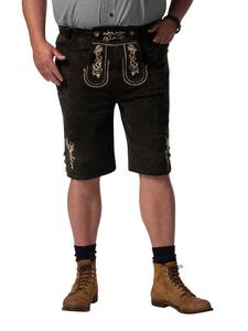 Men Plus Кожаные брюки коричневого цвета