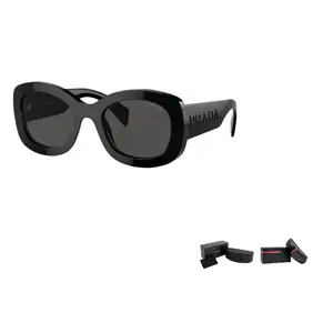 PRADA Солнцезащитные очки овальной формы Eyewear Oval Frame, Black