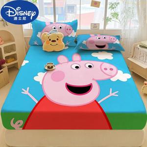Disney Простыня на резинке 90х200 см с принтом Peppa Pig 2, 100% хлопок