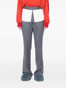 Брюки с вышивкой Kolor, серый