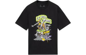 Спортивная баскетбольная коллекция футболка унисекс Lining, черный