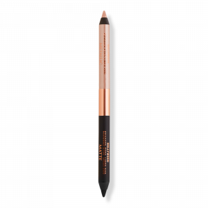 Матовая и металлическая двусторонняя подводка для глаз Charlotte Tilbury, Hollywood Exagger-Eyes (metallic champagne & matte black)