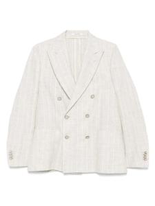 Пиджак в полоску Tagliatore, нейтральный