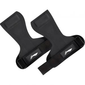 Тренировочные перчатки для подтягиваний с противоскользящими защитными вставками для женщин и мужчин LINING, 3.0 Upgraded Cow Leather Palm Guard[Black]