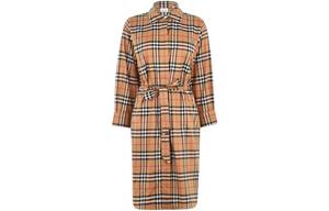 Burberry женское платье с длинными рукавами, цвет Ancient yellow