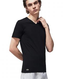 Футболка Lacoste 3-Pack V-Neck Slim Fit Essential, черный