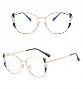 ЗОЛОТЫЕ женские очки с прозрачными линзами для компьютера, гибкая оправа с синим светом и УФ-излучением, inna