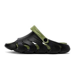 CAMOSI Скользоустойчивые износостойкие шлепанцы EVA для мужчин - черно-зеленые, цвет Black Green