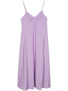 Расклешенное платье без рукавов Maison Kitsuné, фиолетовое