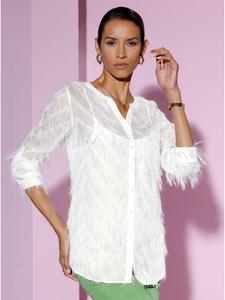 Блузка с длинными рукавами цвета экрю creation L