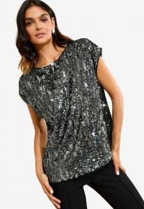 Блуза Friends Like These SEQUIN , Black