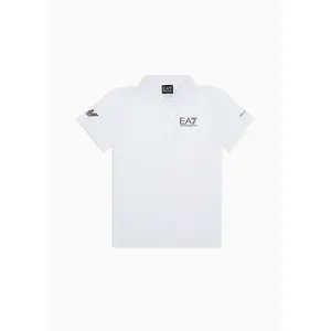 Поло с коротким рукавом EA7 EMPORIO ARMANI 8NBF23_BJEMZ, белый