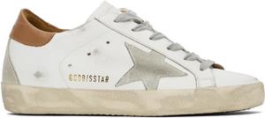 Белые кроссовки Super-Star Golden Goose, White/Ice/Light gray
