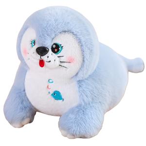 Плюшевая игрушка Seal, плюшевая кукла, высота 35см/55см/75см Whoops, синий