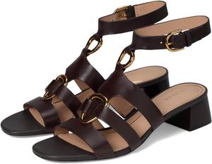Туфли Cole Haan Lyanna Link Ankle Strap Sandals, Dark Chocolate Leather