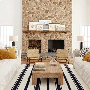 Ковер Calathea Striped Jute Area Rug nuLOOM, 152x244 см, темно-синий