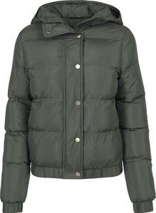 Переходная куртка Urban Classics Ladies Hooded Puffer Jacket, оливковый