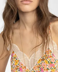 Женский топ Christy с кружевной отделкой и принтом Zadig & Voltaire, мультиколор