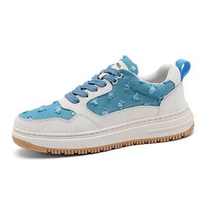 Bull Thunder Женские противоскользящие износостойкие низкие скейтерские кеды Sky Blue, цвет Sky Blue