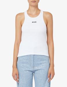 Логотип на майке MSGM, белый