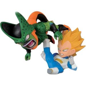 Фигурки Vegeta Glass Factory, Ichiban Kuji, Dragon Ball Collection, Cell и Goku Chibi BANPRESTO