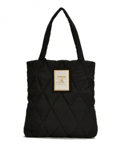 Стеганая сумка-тоут Mariah Barbour, черный