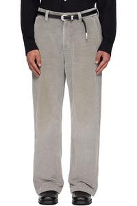 Mfpen Серые вельветовые брюки