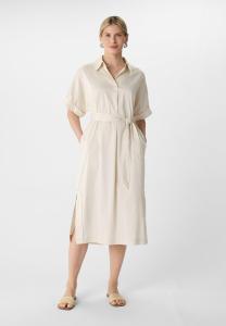 Платье-рубашка comma, бежевый