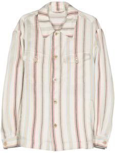 Полосатая рубашка в елочку ETRO, бежевый