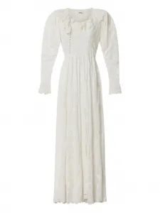 Платье Zoen с оборками на воротнике Isabel Marant, белый