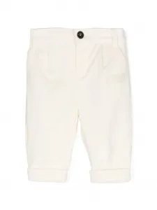 Вельветовые брюки прямого кроя FENDI KIDS, нейтральный