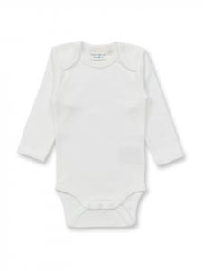 Sense Organics Детский боди с длинными рукавами из органического хлопка, натуральный белый цвет, модель YVON