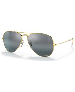 Поляризованные солнцезащитные очки унисекс, RB3025 AVIATOR LARGE METAL Ray-Ban