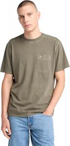 Мужская футболка Timberland Merrymack River Garment Dye с нагрудным карманом, Leaf Green